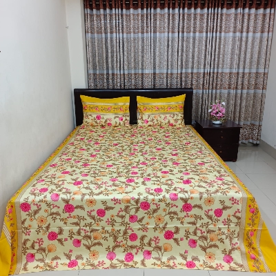 Picture of Luxury Twill Cotton Bedsheet – Super King Size – 4 Pecs Set