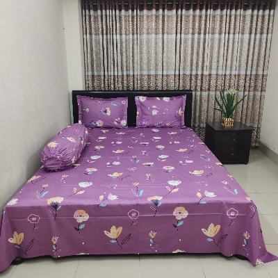 Picture of Luxury Twill Cotton Bedsheet – King Size –with pillow cover