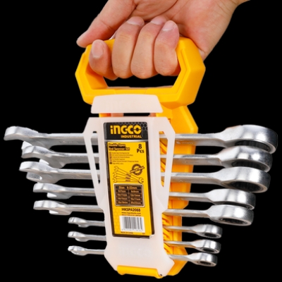 Picture of INGCO Ratchet COMBINATION SPANNER SET- 8pcs HKSPAR1082