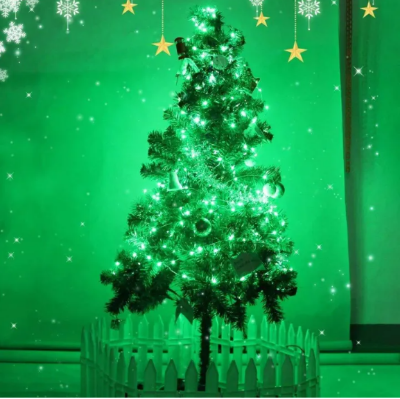 Picture of Led Waterproof 8 Mode Copper String Fairy Decoration Light 10M 100Led Direct Plug in for Diwali and Other Decorations (Green) - Room Decoration Light