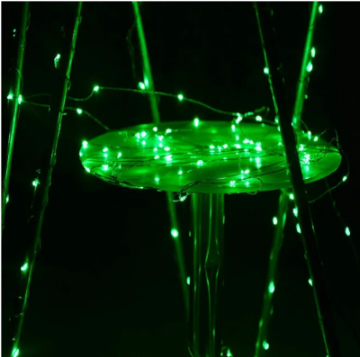 Picture of Led Waterproof 8 Mode Copper String Fairy Decoration Light 10M 100Led Direct Plug in for Diwali and Other Decorations (Green) - Room Decoration Light