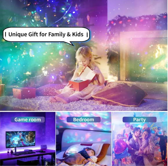 Picture of Star Projector Galaxy Light Projector with Remote & Bluetooth Speaker, Multiple Colors Dynamic Projections Night Light Projector for Kids Adults Bedroom, Space Lights for Bedroom Decor Aesthetic