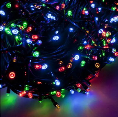 Picture of Multi-Coloured Indoor & Outdoor LED Fairy Lights – 8 Modes – Decorative String Lights for Room