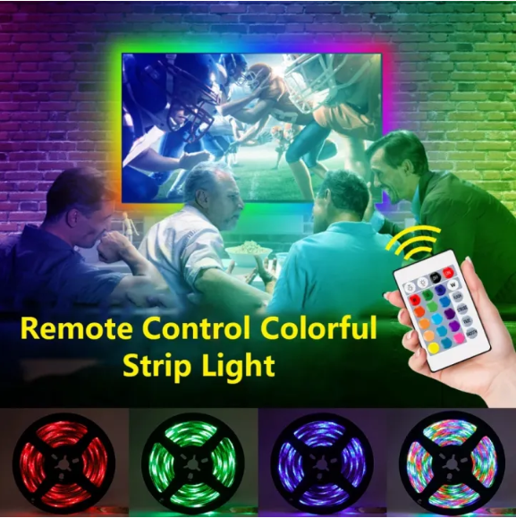 Picture of 16 Color RGB 5050 LED Flexible Strip Light - 16 Feet with Remote Control