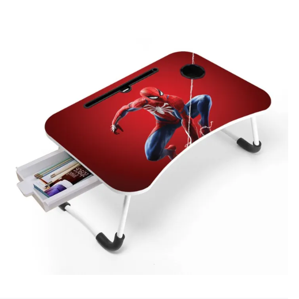 Picture of Multi-Function Folding Waterproof Printing Laptop Desk with drawar