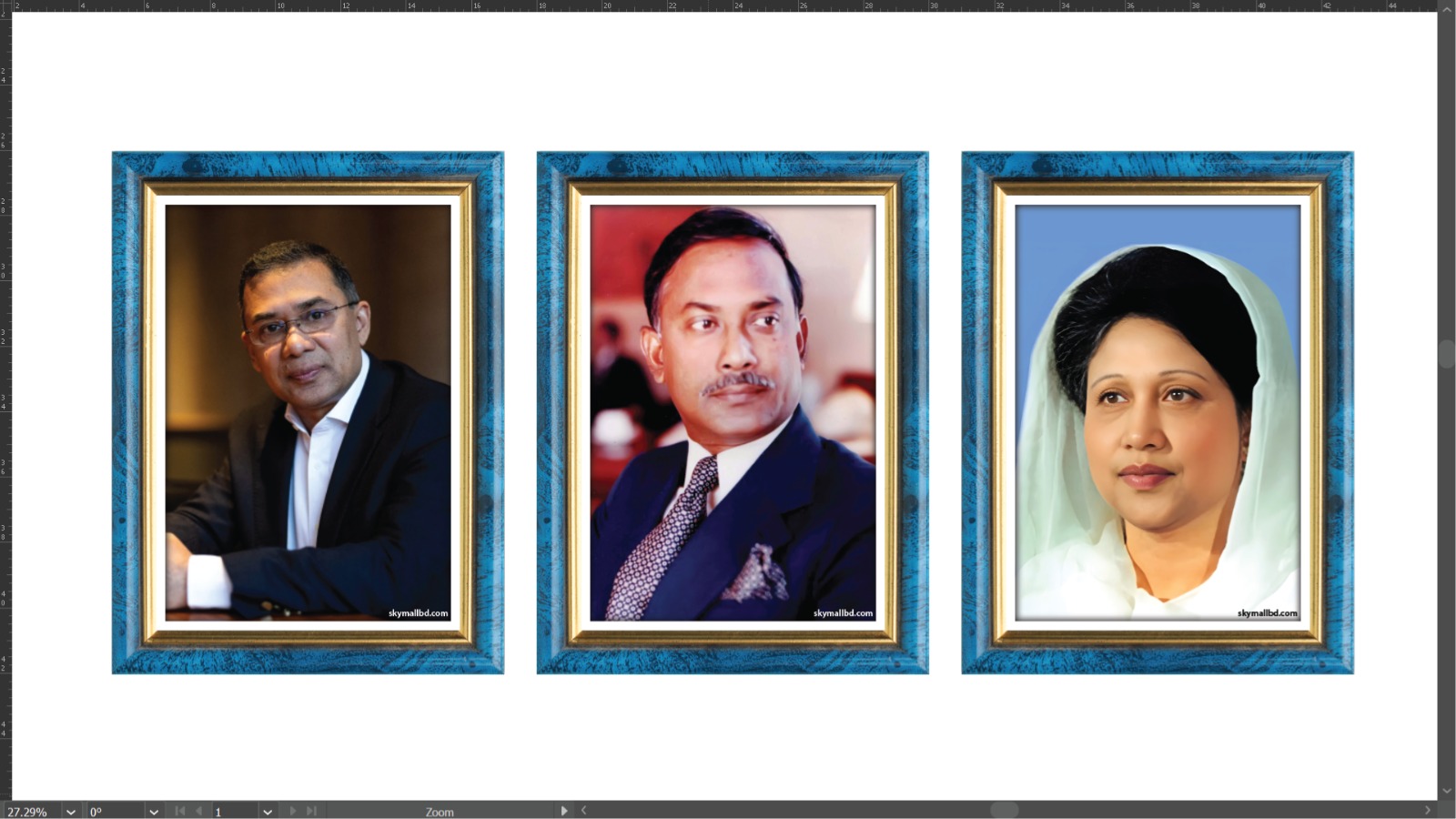 Picture of Premium PVC & HD Sticker Wallmate Set – 3pcs Combo