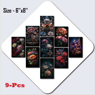 Picture of 9-Piece Unique Design Wallmate Home Decoration PVC Poster Combo Set