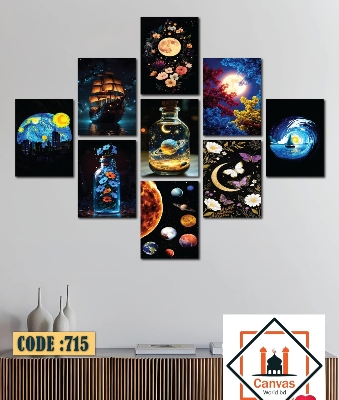 Picture of 9-Piece Unique Design Wallmate Home Decoration PVC Poster Combo Set