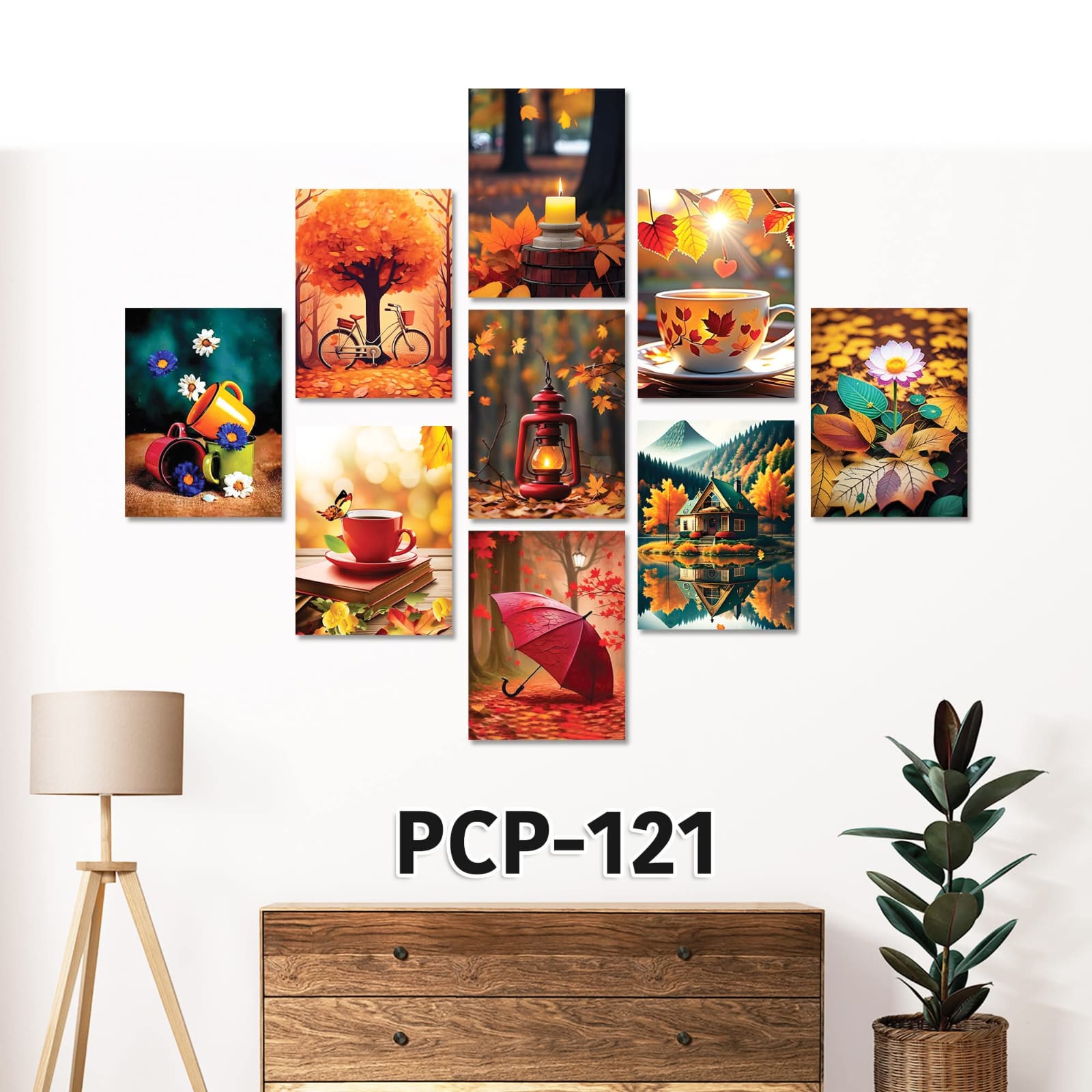 Picture of 9-Piece Unique Design Wallmate Home Decoration PVC Poster Combo Set