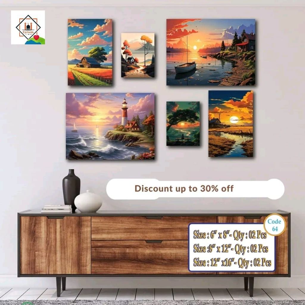 Picture of 6 pes Most Unique Combo Wallmate Set – Perfect for Home & Office Wall Decoration