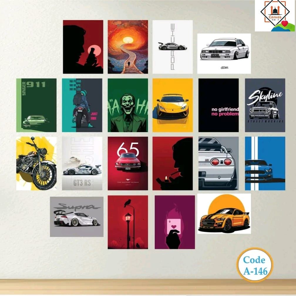 Picture of 20 pcs Most Unique Combo Wallmate Set – Perfect for Home & Office Wall Decoration