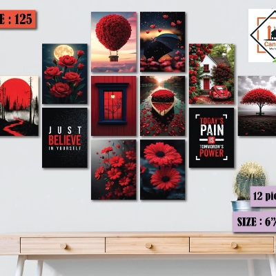Picture of 12 pes Most Unique Combo Wallmate Set – Perfect for Home & Office Wall Decoration