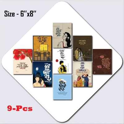 Picture of 9pcs Unique Design Wallmate Combo Set – Perfect for Home & Office Wall Decoration