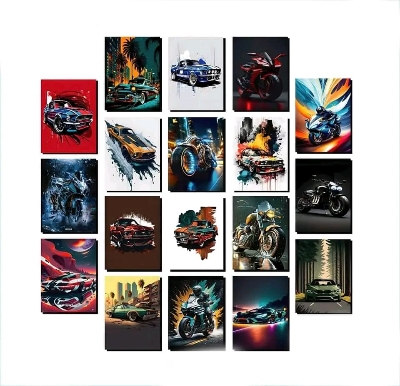 Picture of 18pcs Unique Design Wallmate Combo Set – Perfect for Home & Office Wall Decoration