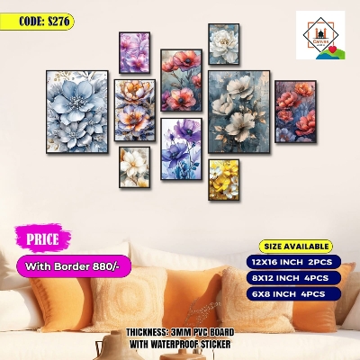 Picture of 10pcs Unique Design Wallmate Combo Set – Perfect for Home & Office Wall Decoration