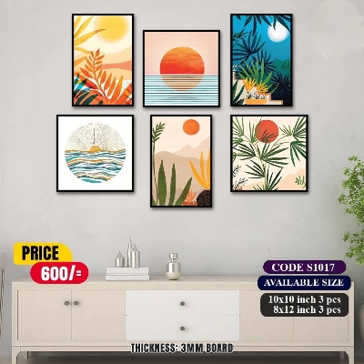 Picture of 6 pcs Most Unique Combo Wallmate Set – Perfect for Home & Office Wall Decoration
