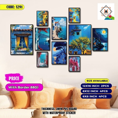 Picture of 10 pcs Most Unique Combo Wallmate Set – Perfect for Home & Office Wall Decoration