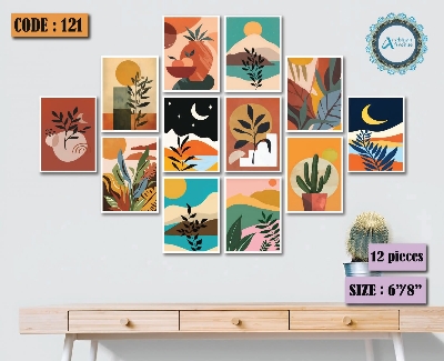 Picture of 12 pcs Most Unique Combo Wallmate Set – Perfect for Home & Office Wall Decoration