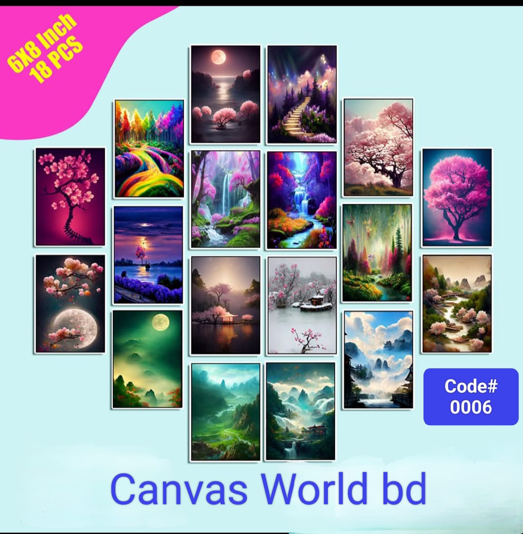 Picture of 18pcs Unique Design Wallmate Combo Set – Perfect for Home & Office Wall Decoration