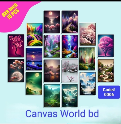 Picture of 18pcs Unique Design Wallmate Combo Set – Perfect for Home & Office Wall Decoration