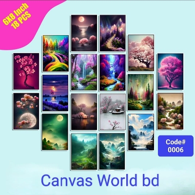 Picture of 18pcs Unique Design Wallmate Combo Set – Perfect for Home & Office Wall Decoration