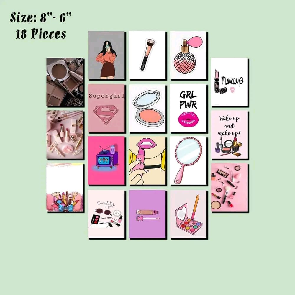 Picture of 18pcs Unique Design Wallmate Combo Set – Perfect for Home & Office Wall Decoration