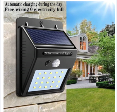 Picture of 20 LED Solar Motion Sensor Wall Light – Outdoor Solar-Powered Garden