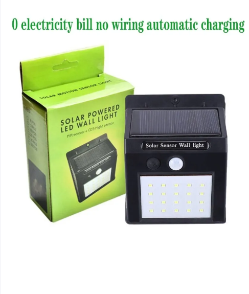 Picture of 20 LED Solar Motion Sensor Wall Light – Outdoor Solar-Powered Garden