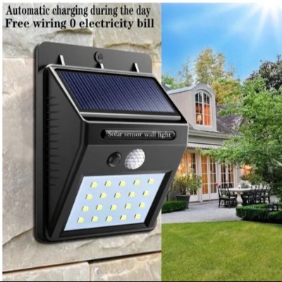 Picture of 20 LED Solar Motion Sensor Wall Light – Outdoor Solar-Powered Garden