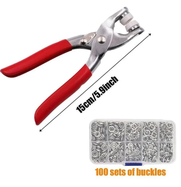 Picture of 🔧 Hand Pressure Pliers for Prong Snap Button (with FREE 100 Buttons)
