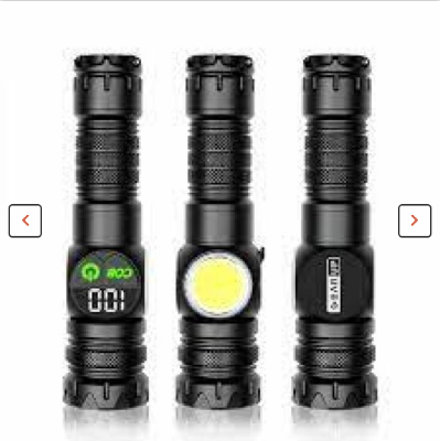 Picture of 7000 Lumen Battery Indicator 30w LED 1200m Long Range Strong Light LED Rechargeable Magnetic Torch Zoomable Flashlight