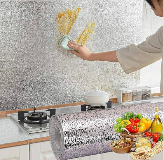 Picture of 5Meeter Waterproof & Oil-Proof Aluminum Foil Kitchen Sticker – Home Decor Solution