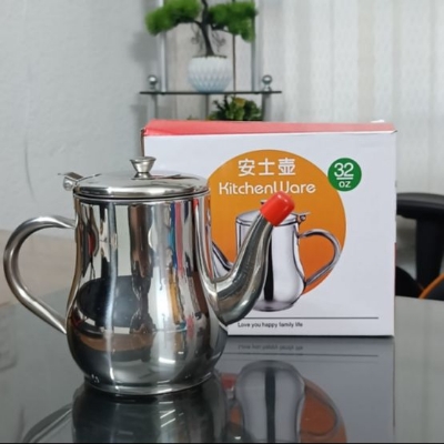 Picture of 750ML BIG SIZE Stainless Steel Oil Pot with Strainer