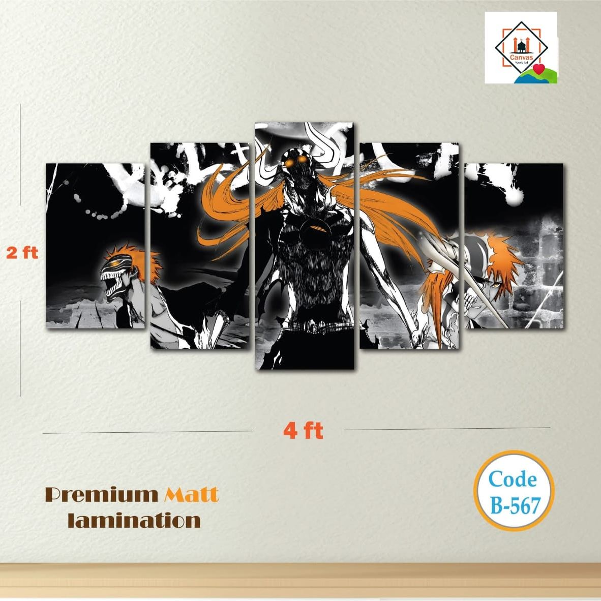 Picture of premium Design 5Pcs In 1 Set Wall Canvas printing