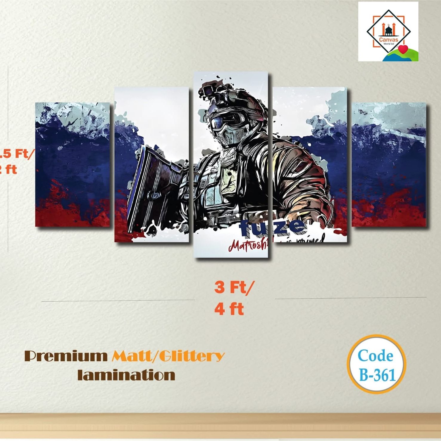 Picture of 5-in-1 Premium Wall Canvas Set – Elegant Modern Wall Art for Any Room