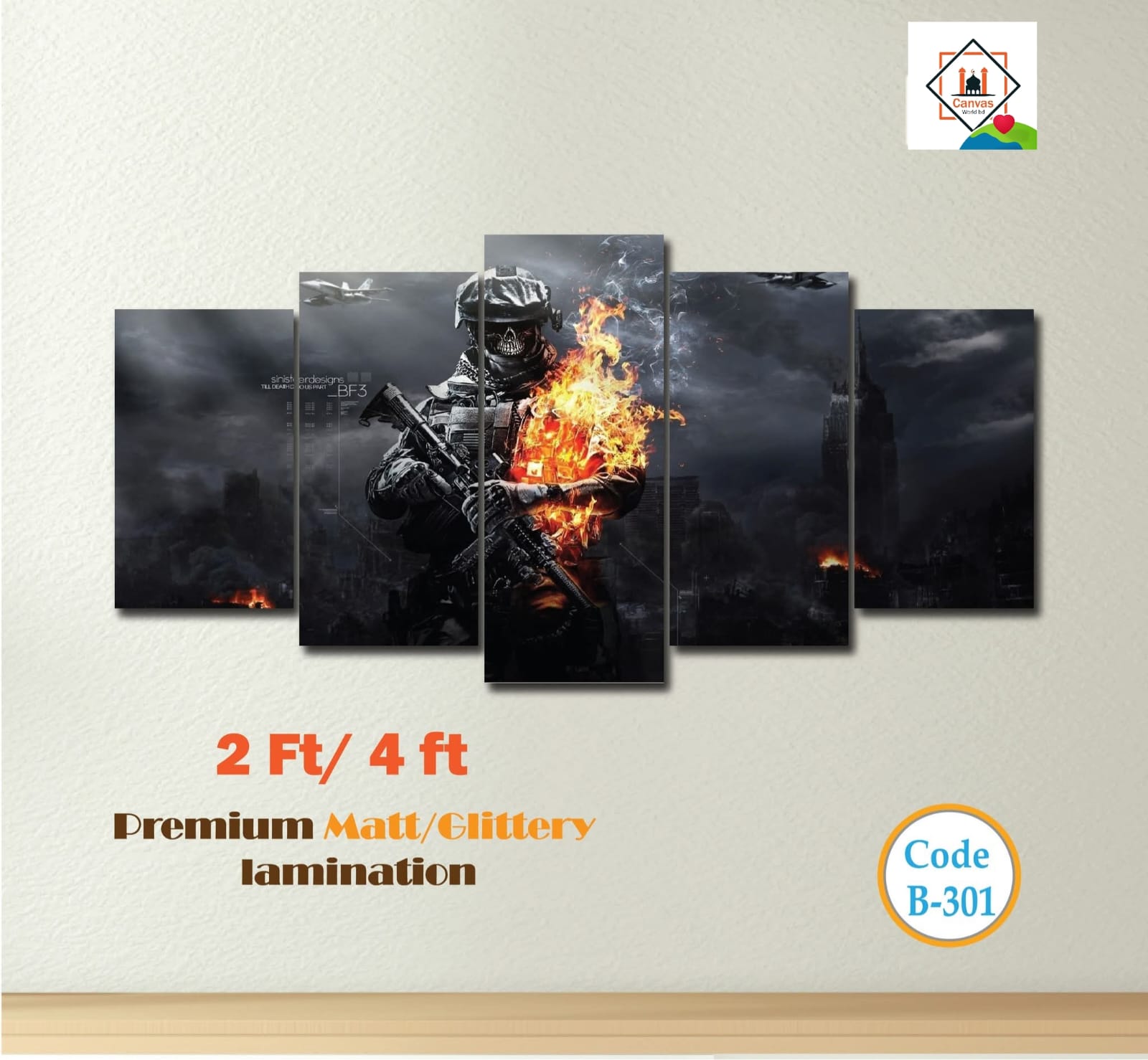 Picture of 5-in-1 Premium Wall Canvas Set – Elegant Modern Wall Art for Any Room