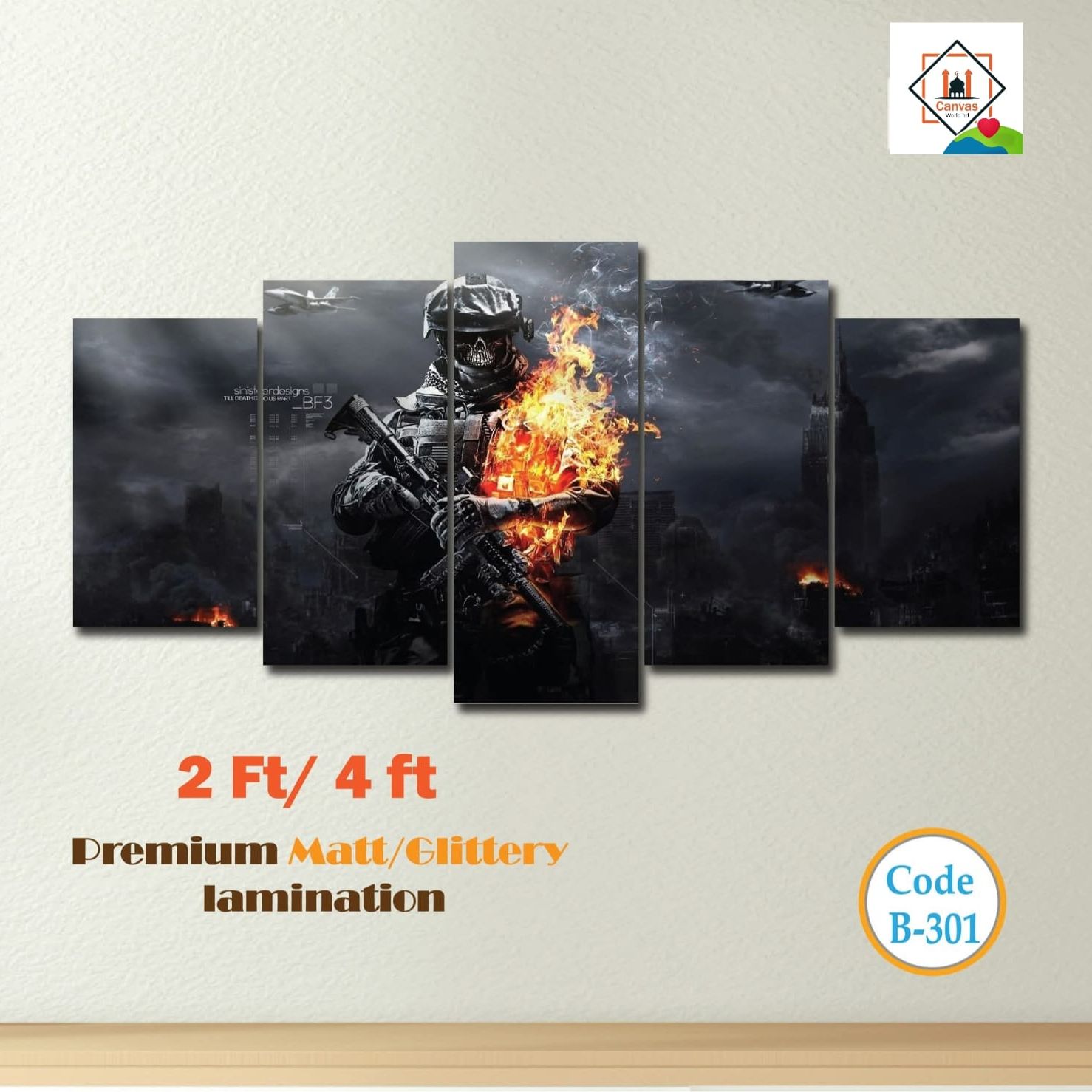 Picture of 5-in-1 Premium Wall Canvas Set – Elegant Modern Wall Art for Any Room