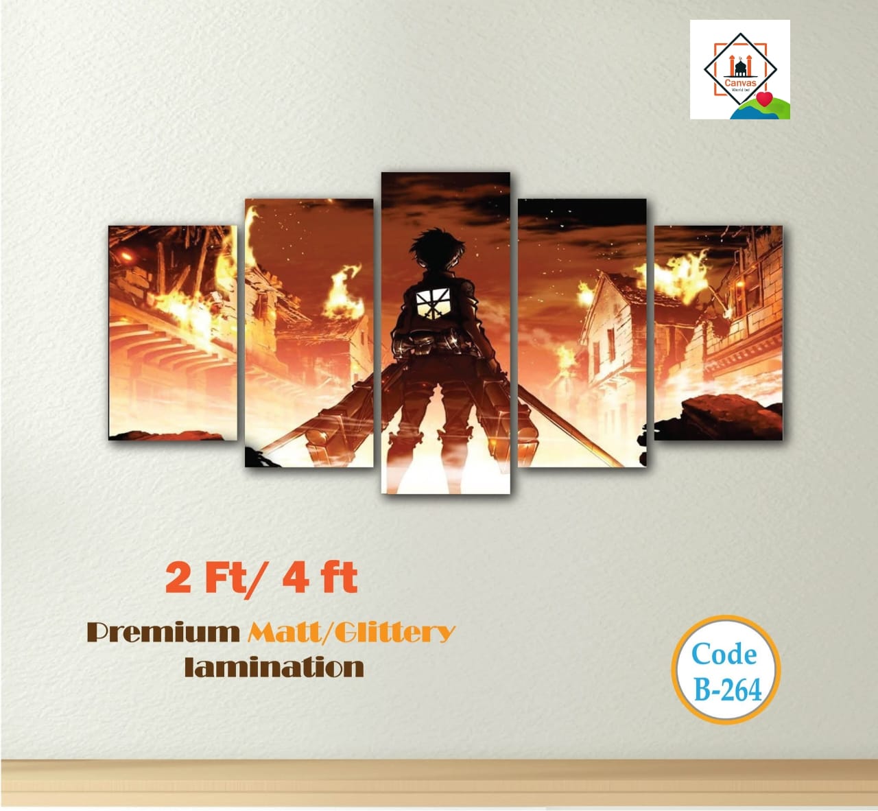 Picture of 5-in-1 Premium Wall Canvas Set – Elegant Modern Wall Art for Any Room