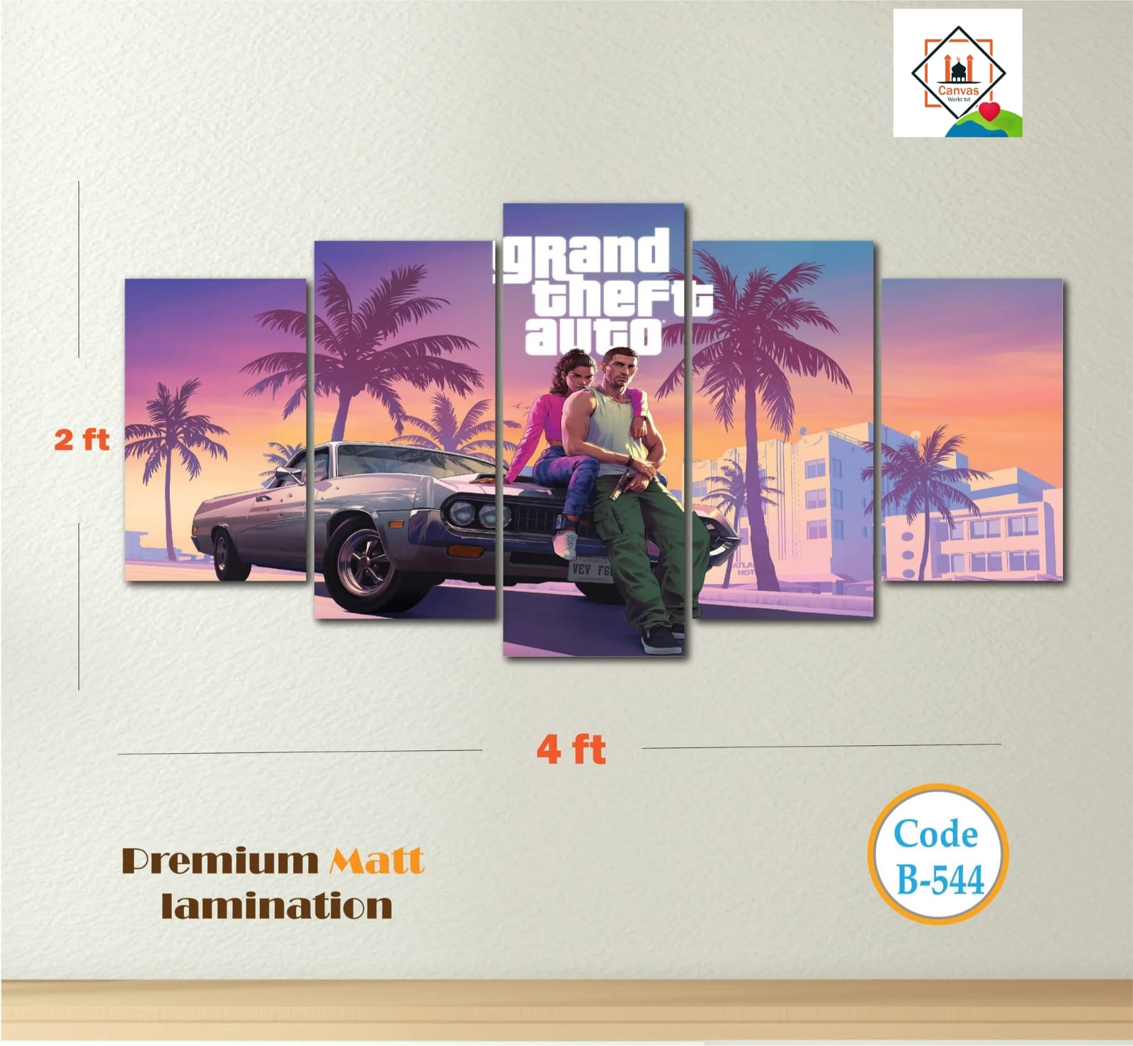 Picture of 5-in-1 Premium Wall Canvas Set – Elegant Modern Wall Art for Any Room