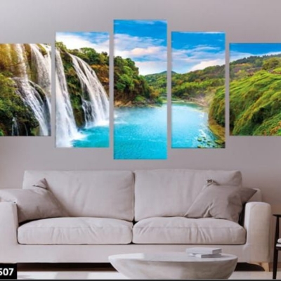Picture of 🖼️ 5-in-1 Premium Wall Canvas Set – Elegant Modern Wall Art for Any Room