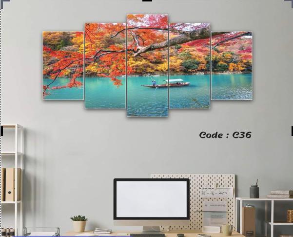 Picture of 5-in-1 Premium Wall Canvas Set – Elegant Modern Wall Art Decor for Living Room, Bedroom, or Office