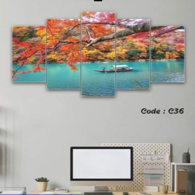 Picture of 5-in-1 Premium Wall Canvas Set – Elegant Modern Wall Art Decor for Living Room, Bedroom, or Office