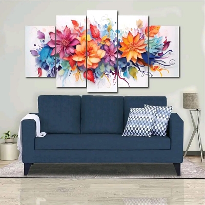 Picture of 🖼️ 5-in-1 Premium Wall Canvas Set – Elegant Modern Wall Art for Any Room