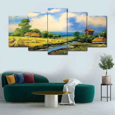 Picture of 🖼️ 5-in-1 Premium Wall Canvas Set – Elegant Modern Wall Art for Any Room