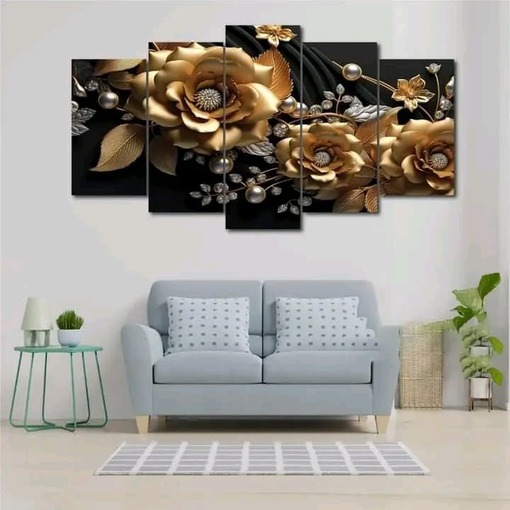 Picture of 🖼️ 5-in-1 Premium Wall Canvas Set – Elegant Modern Wall Art for Any Room