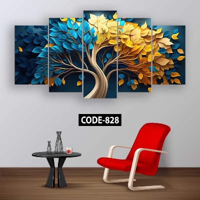 Picture of 🖼️ 5-in-1 Premium Wall Canvas Set – Elegant Modern Wall Art for Any Room