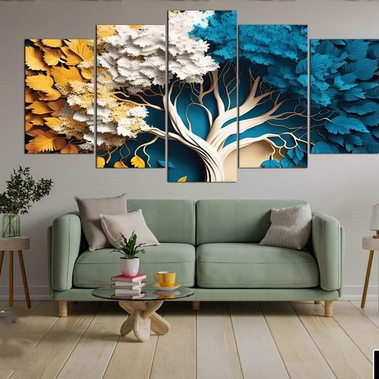 Picture of 🖼️ 5-in-1 Premium Wall Canvas Set – Elegant Modern Wall Art for Any Room