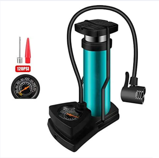 Picture of Mini Portable Bike Floor Pump – Hand & Foot Activated