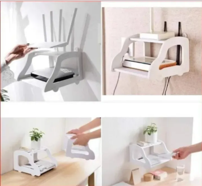 Picture of 📶 2-Layer High-Quality WiFi Router Stand | Wall-Mounted Shelf