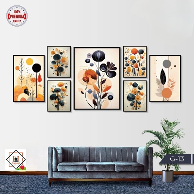 Picture of 7 Pcs Creative Wallmate Combo – Perfect Wall Decoration for Living Room & Workspace